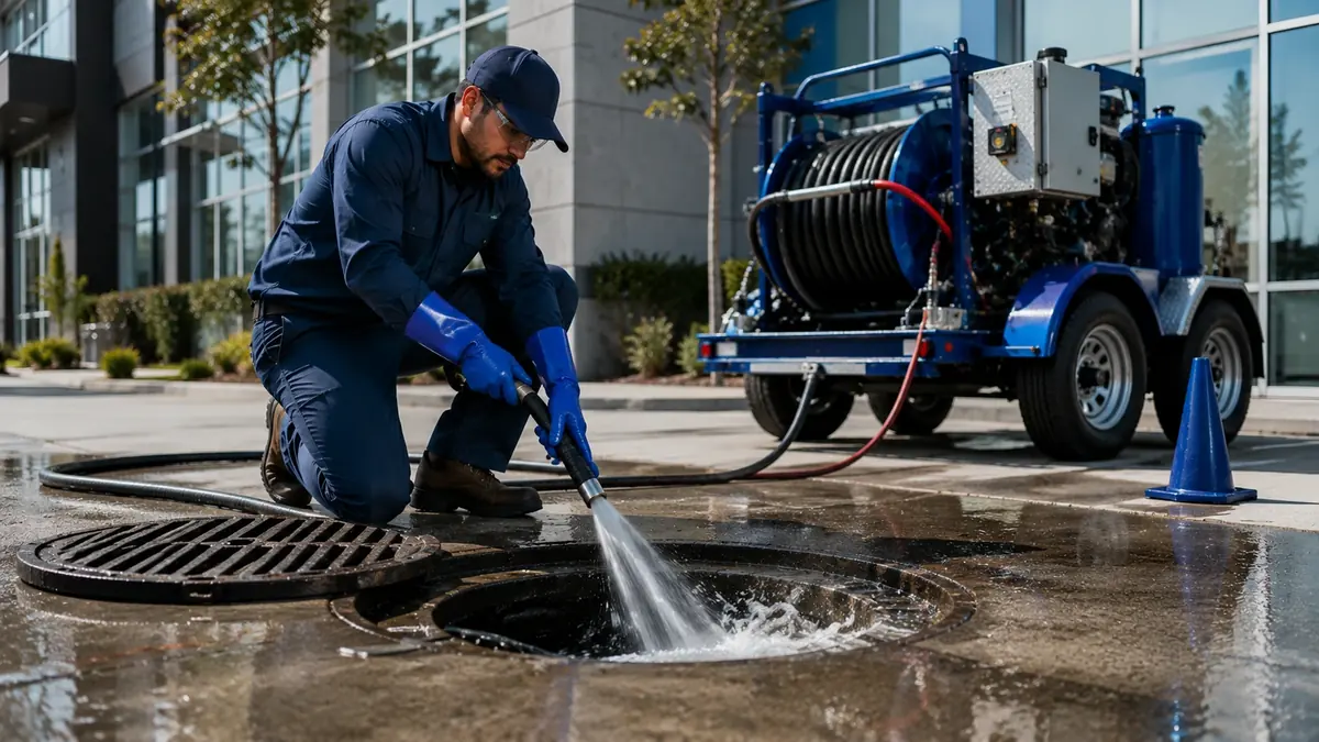 Commercial Hydro Jet Drain Cleaning in Gonzales