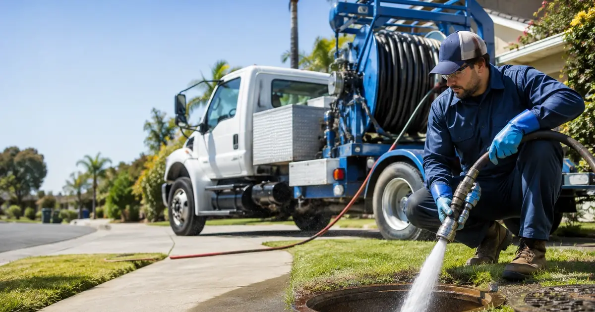 Hydro jet sewer cleaning Gonzales