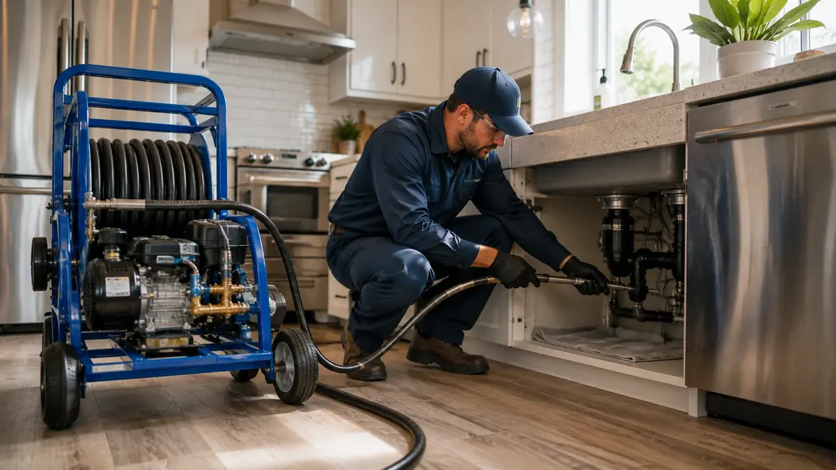 Kitchen Drain Hydro Jetting in Gonzales