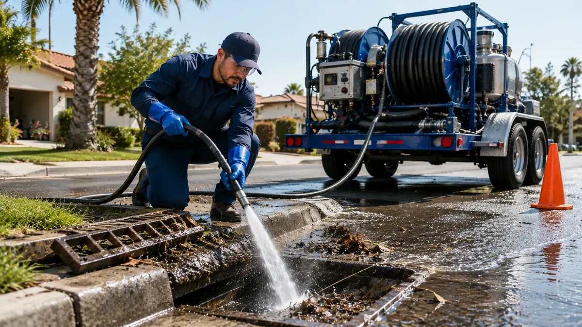 Storm Drain Hydro Jet Cleaning in Gonzales